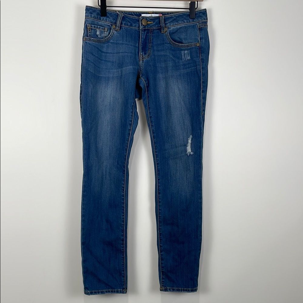 Cabi Women's 2 Slim Boyfriend Jeans Denim Stretch Straight Anthropologie